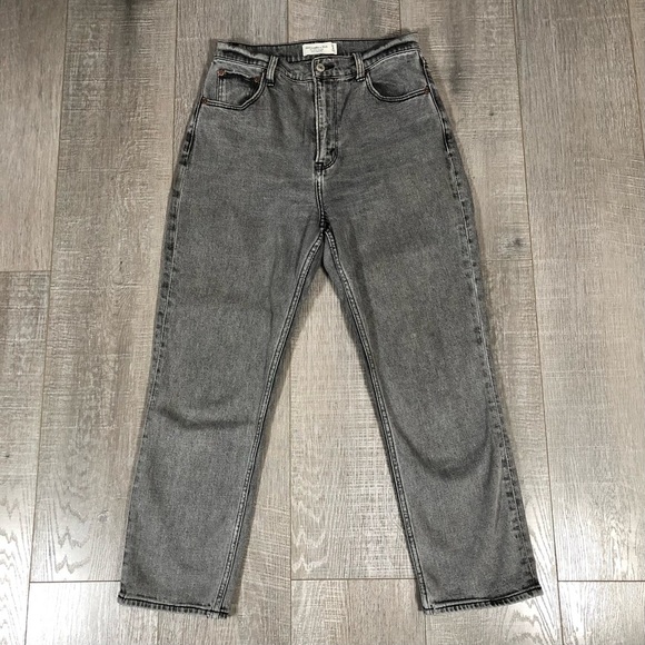 Abercrombie & Fitch Women’s The Ankle Straight Ultra High Rise Jeans Size 27/4 - Picture 1 of 7